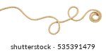 Beige cotton rope curl isolated ...