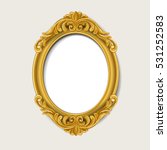 oval vintage  gold picture... | Shutterstock .eps vector #531252583