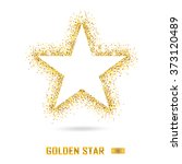 golden star vector banner on... | Shutterstock .eps vector #373120489