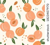 vector seamless pattern with... | Shutterstock .eps vector #1823407970