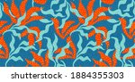 artistic seamless pattern with... | Shutterstock .eps vector #1884355303