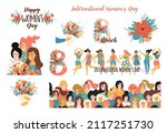 international womens day. women ... | Shutterstock .eps vector #2117251730