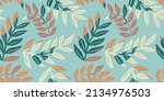 folk floral seamless pattern.... | Shutterstock .eps vector #2134976503