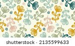 folk floral seamless pattern.... | Shutterstock .eps vector #2135599633