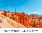 Small photo of Bryce Canyon National Park landscape in Utah, United States. Brice Canyon in Navaho Loop Trail