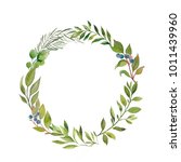 wreaths and design elements... | Shutterstock . vector #1011439960