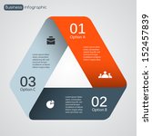 vector triangle infographic.... | Shutterstock .eps vector #152457839