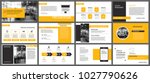 yellow presentation templates... | Shutterstock .eps vector #1027790626