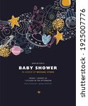 baby shower design template.... | Shutterstock .eps vector #1925007776