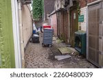Small photo of 03.02.2023 St Helens, Merseyside, Uk. a narrow passage behind or between buildings, especially in the older and poorer areas of a town or city
