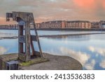Small photo of 13.12.2023 Preston, Lancashire, Uk. When it was originally built Preston Dock became the largest dock in Europe