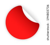 vector red blank template... | Shutterstock .eps vector #194803736