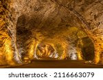 Panorama Of The Salt Cave  Tuz...