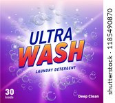 detergent advertising concept... | Shutterstock .eps vector #1185490870