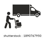 delivery truck icon. delivery... | Shutterstock .eps vector #1890767950