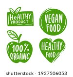 organic labels. fresh eco... | Shutterstock .eps vector #1927506053
