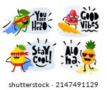fun fruits vector. hero apple ... | Shutterstock .eps vector #2147491129