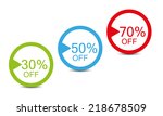 vector shopping simple tags | Shutterstock .eps vector #218678509
