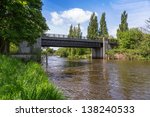 Small photo of Walton Lane (West) Bridge over Desborough Channel, River Thames, Weybridge, Surrey, UK England