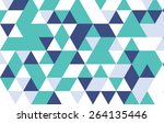 green and blue geometric... | Shutterstock .eps vector #264135446
