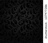 stylish floral pattern. black... | Shutterstock .eps vector #137977286