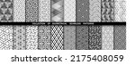 geometric set of seamless black ... | Shutterstock .eps vector #2175408059
