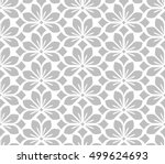 seamless abstract floral... | Shutterstock .eps vector #499624693