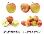 Small photo of fresh Maribelle apples on a white background