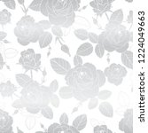 silver roses vector repeat...