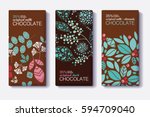 vector set of chocolate bar... | Shutterstock .eps vector #594709040