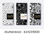 vector set of chocolate bar... | Shutterstock .eps vector #614235830