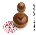 Red superior quality stamp with ...