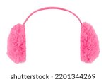 Small photo of Pink Ear Muffs Cut Out on White.