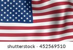 flag of usa  fluttering in the... | Shutterstock . vector #452569510