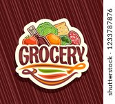 vector logo for grocery store ... | Shutterstock .eps vector #1233787876