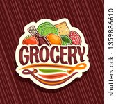 logo for grocery store  white... | Shutterstock . vector #1359886610