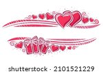 border for valentine's day with ... | Shutterstock . vector #2101521229