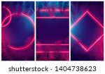 bright red glow from geometric... | Shutterstock .eps vector #1404738623