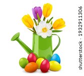 vector easter concept with... | Shutterstock .eps vector #1932911306