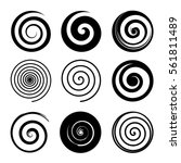 Set Of Spiral And Swirl Motion...