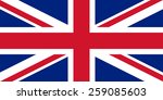 great britain flag. vector... | Shutterstock .eps vector #259085603