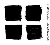 black friday set. blots ... | Shutterstock .eps vector #749678350