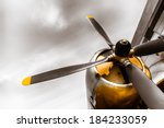 an old obsolete aircraft propeller