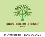 international day of forests... | Shutterstock . vector #1641901423