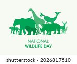 national wildlife day poster... | Shutterstock .eps vector #2026817510
