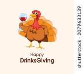 happy drinksgiving illustration.... | Shutterstock . vector #2079633139