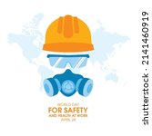 world day for safety and health ... | Shutterstock .eps vector #2141460919