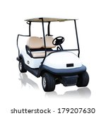 Golf Cart Golfcart Isolated On...