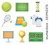 tennis icons set | Shutterstock .eps vector #331942370