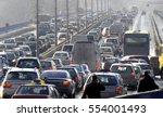 Traffic jam in the rush hour